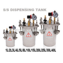 stainless steel pressure tank 2L 10L 20L 40L for glue dispenser